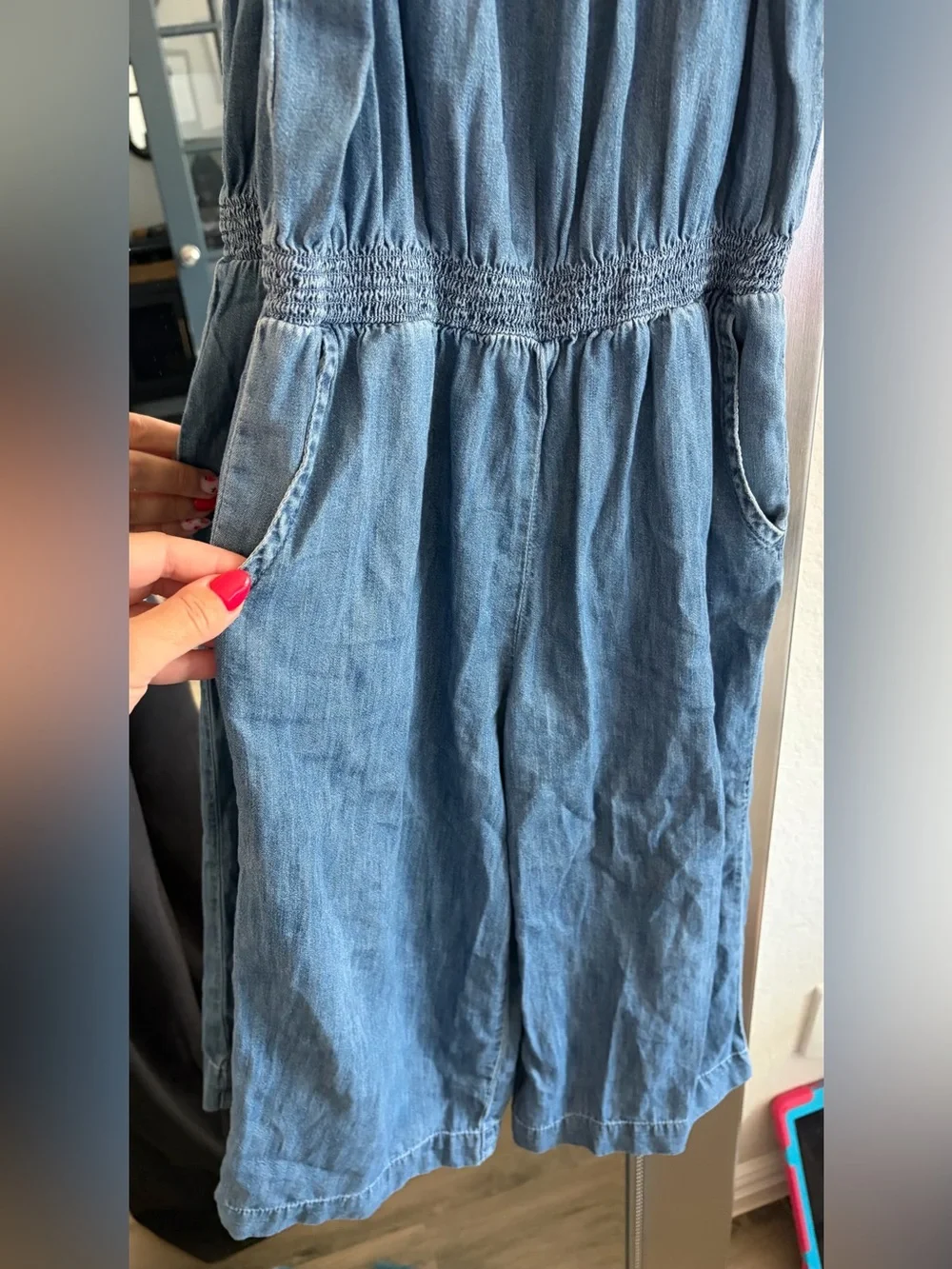 GAP Blue Denim Romper for Kids